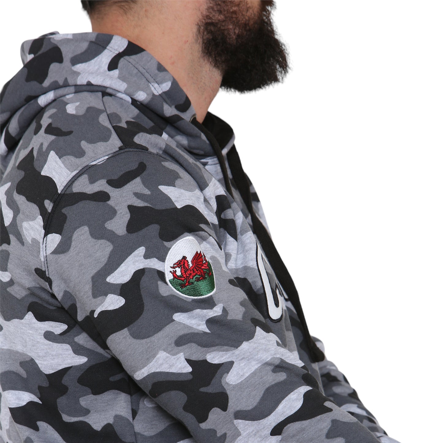 Cymru Grey Camo Hoodie