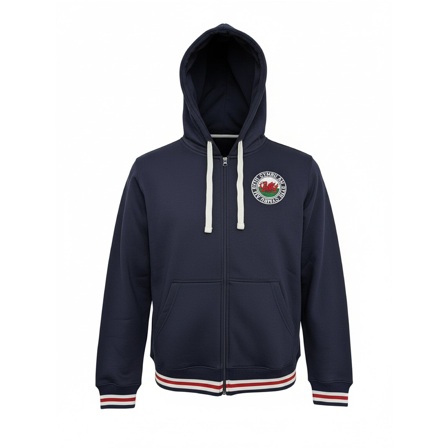 Navy Cymru Am Byth Full Zip Hoodie