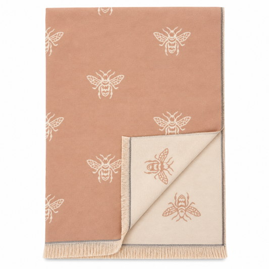 Welsh Woollens Bee Super Soft Stole Light Beige/Cream
