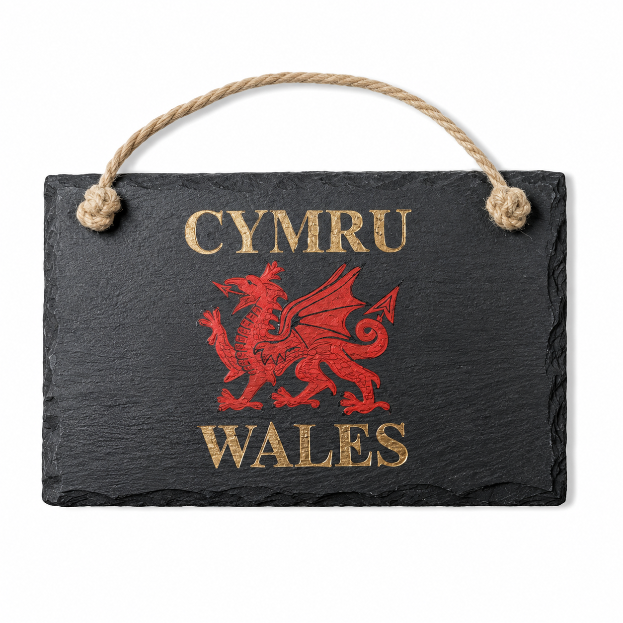 Large Red Dragon Slate Sign