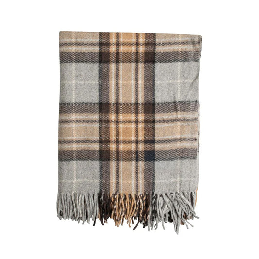 Balmoral Wool Knee Blanket/Throw Mackellar Tartan