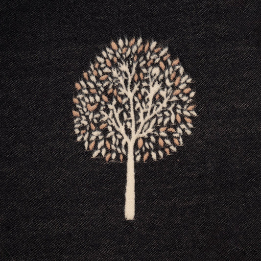 Welsh Woollens Mini Tree Super Soft Stole Black