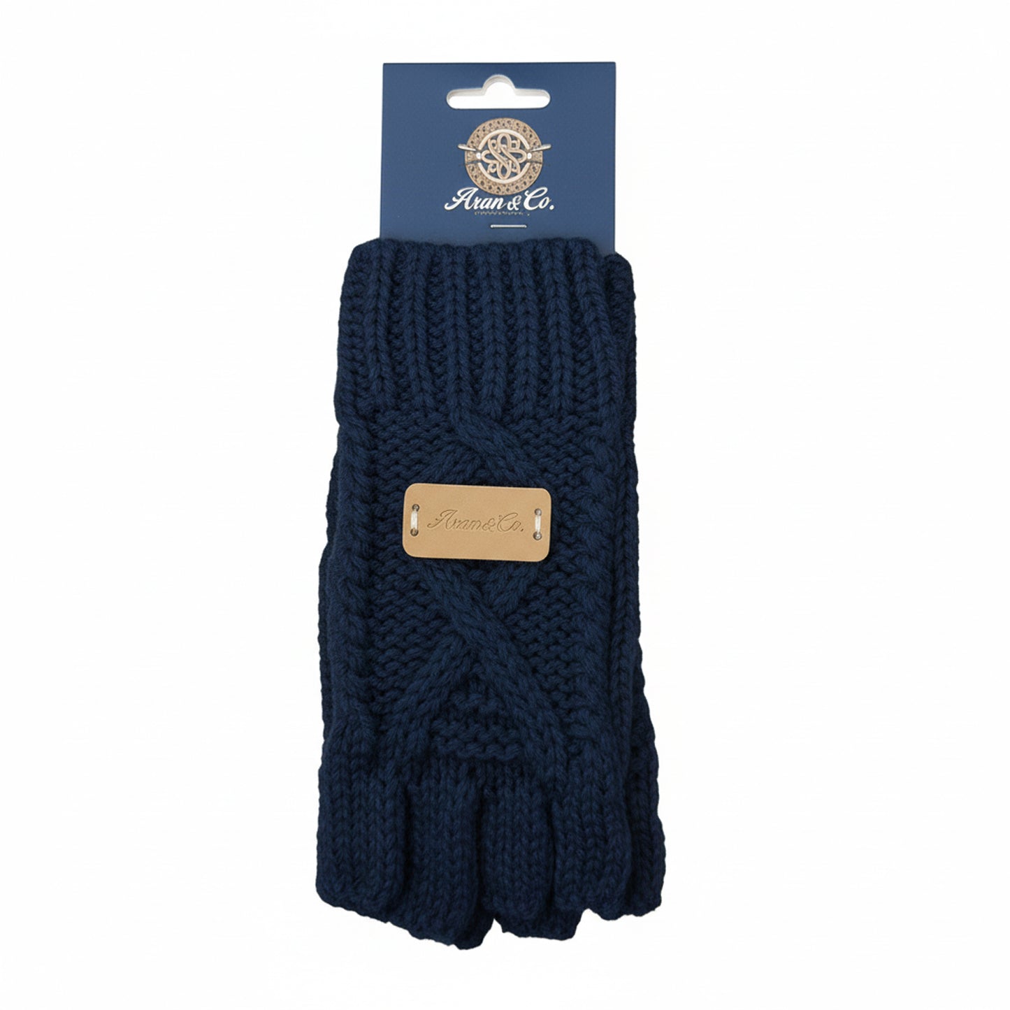 Aran Ladies Fingerless Gloves