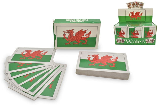 Playing Cards Wales Flag Plastic Coated