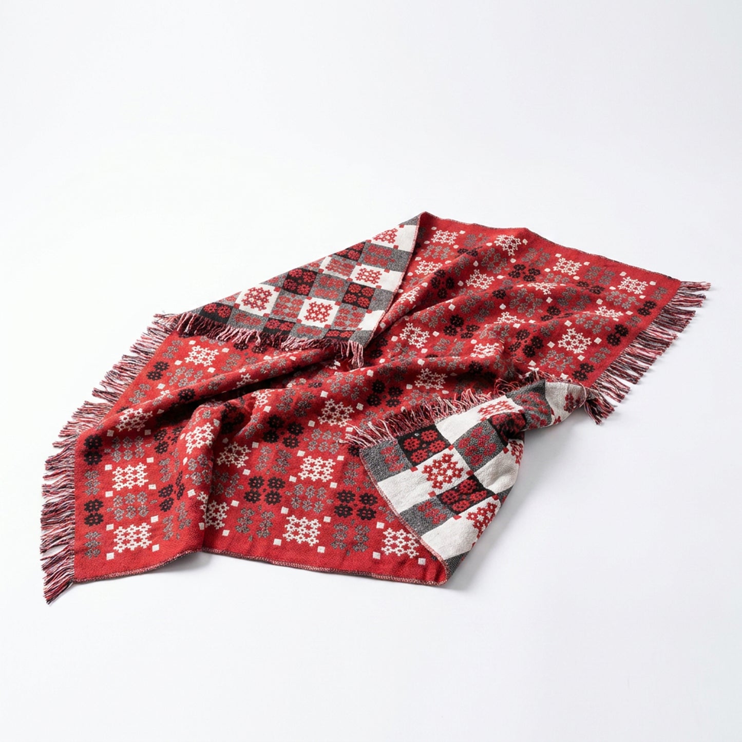 Welsh Red Tapestry Blanket/Throw