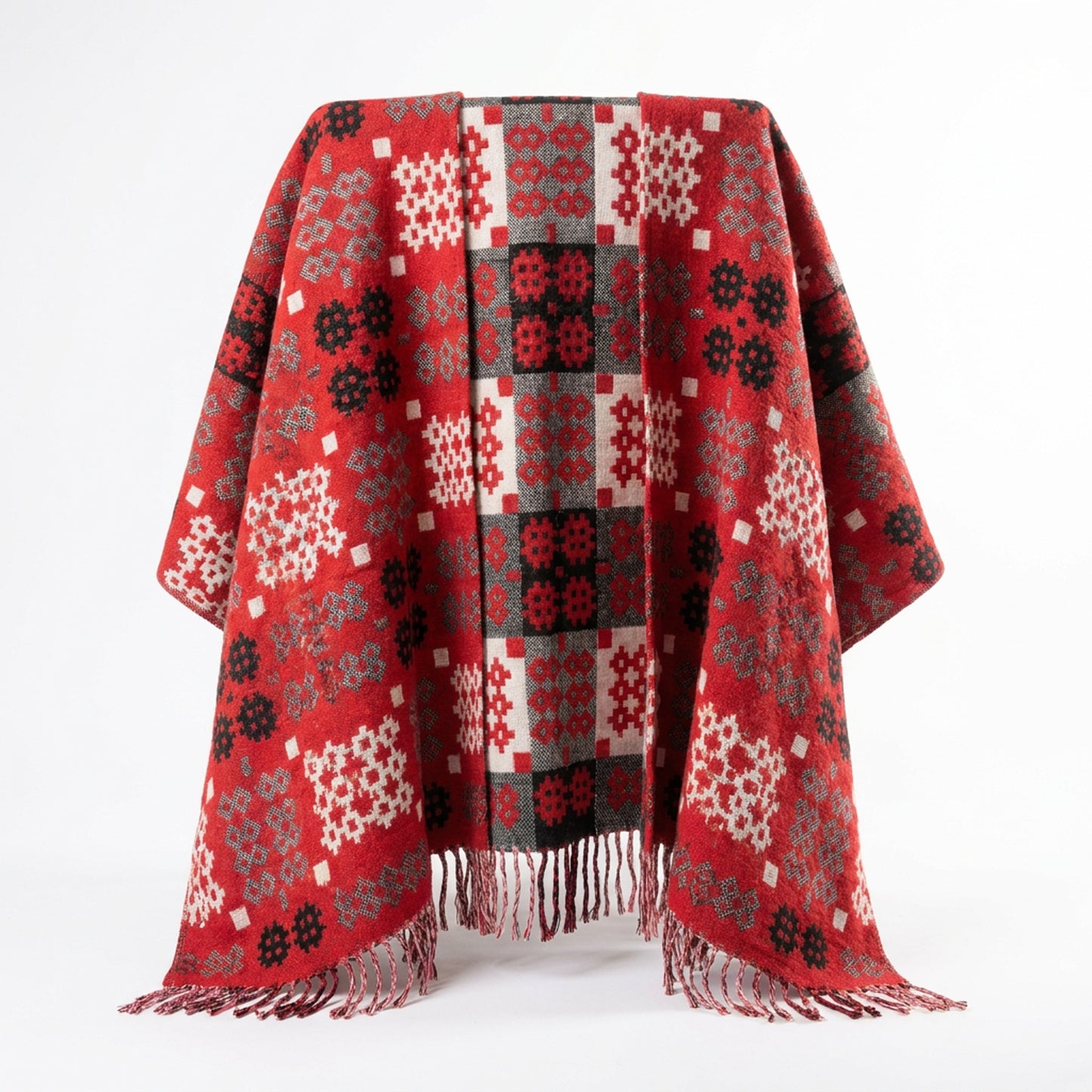 Welsh Red Tapestry Serape