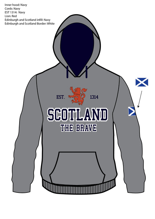 Scotland Est 1314 The Brave Hoodie