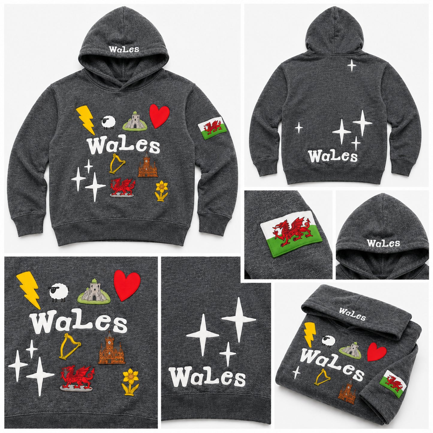 New Wales Puff Print Hoodie