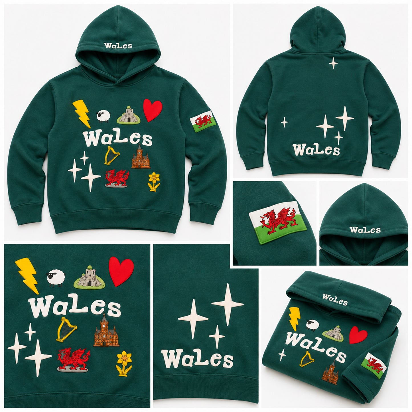 New Wales Puff Print Hoodie