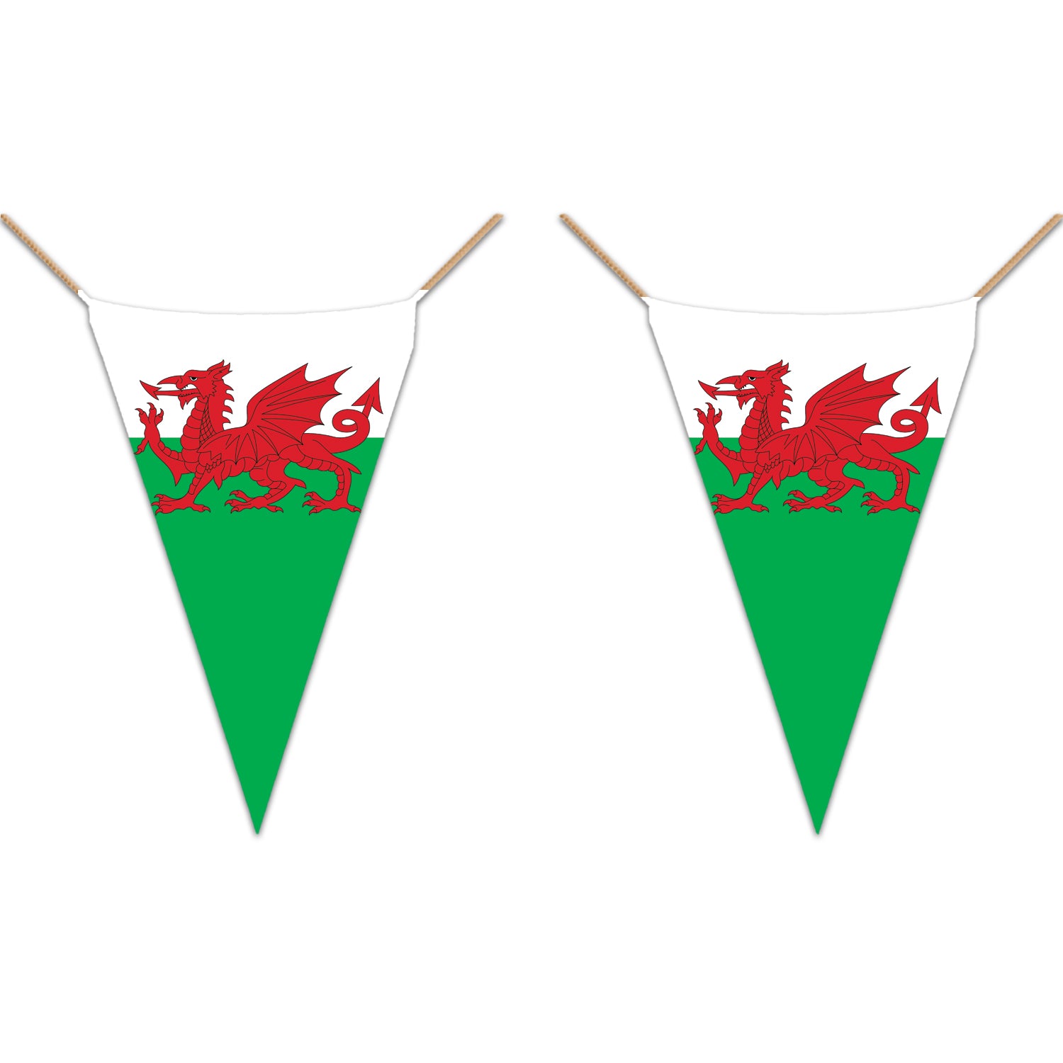 Street Party Decorations Bunting Wales Welsh Dragon Bunting - 33ft - Foto 4